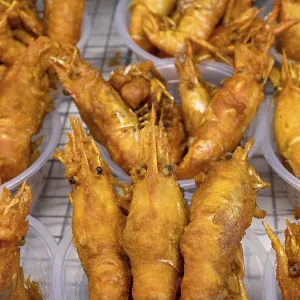 Deep Fried Shrimp Shellfish Print Deep Fried Shrimp Shellfish Print