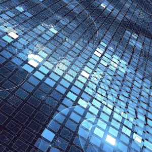 Metallic Fractal Print Background