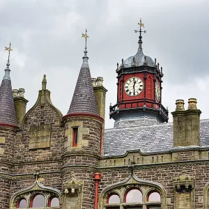 Former Town Hall with Clock Tower Print, Stornoway, Scotland Former Town Hall with Clock Tower Print, Stornoway, Scotland