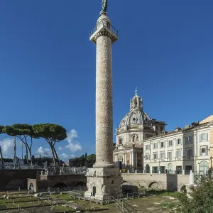 Trajan's Column Print, Rome, Italy Trajan's Column Print, Rome, Italy