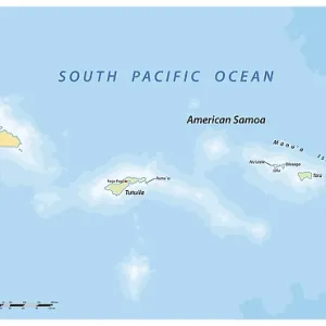 Vector Map Print of Samoa Islands Archipelago Vector Map Print of Samoa Islands Archipelago