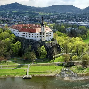 View of Decin Castle Print from the Shepherd's Wall View of Decin Castle Print from the Shepherd's Wall