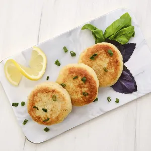 Top View of Fried Cod Meat Cutlet Print Top View of Fried Cod Meat Cutlet Print