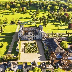 Wilton House Print from a Drone, Wiltshire, England Wilton House Print from a Drone, Wiltshire, England