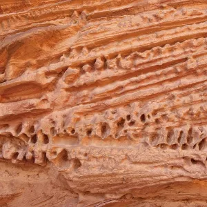 Wind Erosion on Soft Sandstone Layers Print, Sahara Desert Wind Erosion on Soft Sandstone Layers Print, Sahara Desert