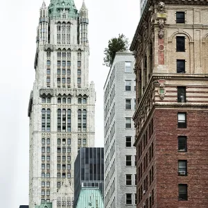 Woolworth Building Print, Historic Skyscraper in Manhattan Woolworth Building Print, Historic Skyscraper in Manhattan