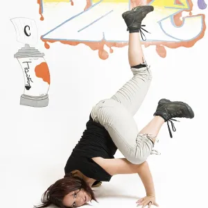 Breakdancing Young Woman Print