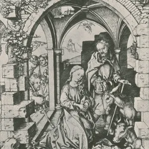 Martin Schongauer's The Nativity Print, 1470 AD Martin Schongauer's The Nativity Print, 1470 AD