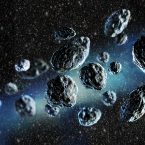 Asteroid Cluster, Illustration Asteroid Cluster, Illustration
