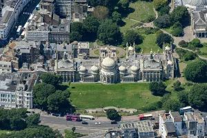 Drucke von Das königliche Pavillon, grade I aufgelistet, Die Stadt Brighton und Hove, 2024 Architektur in England – Historische und moderne Gebäude: Das Königliche Pavillon