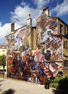 Batterie der Cable Street Mural C031532