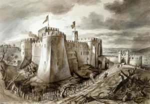 Zeichnungen Drucke: Guteburg Burg 91100012