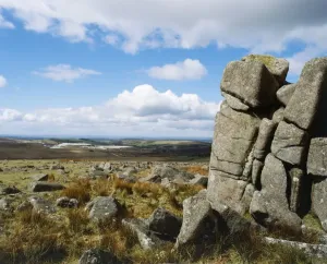 Entdecken Sie Südwestengland: Küste, Landschaft und Reisen: Blick von dem Little Trowlesworthy Tor K041102
