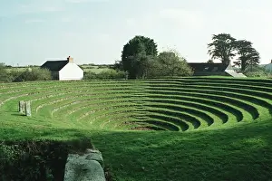 Drucke von Methode ist offenes Freilufttreffenplatz IOE 66900 Gwennap Drucke: Gwenappit oder Gwenanpit (auch Gwinnyd ap Cynfyn) war eine mittelalterliche Burgruine in Cornwall
