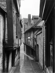 Drucke von Grope-Lane-Grope-Lane-Schrewsbury-Schropshire Blick nach Westen entlang von Grope Lane Historische Fotos aus England – Menschen, Orte und Alltag: Shrewsbury CC76 00314