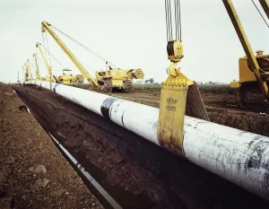 Cambridgeshire Drucke: Pipelaying JLP01 10 00159