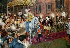 Zeichnungen Drucke: Königin Elisabeth I und Robert Dudley