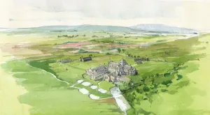 Gloucestershire Drucke: Halesbury Kloster N950007