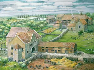 Humberside Drucke: Thornholmes Priorat J890422