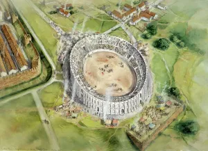England Drucke: Römeramphitheater Chester G040018