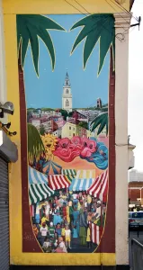 Bristol Drucke: Marktszene-Mosaik DP035238