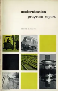 Drucke von Der Fortschrittsbericht zur Modernisierung wurde 1961 veröffentlicht, um zu dokumentieren, wie weit das britische Eisenbahnmodernierungsplan voranschritt Kunstwerke Und Dokumente Drucke: Modernisierungsfortschritte des British Railways im Jahr 1961