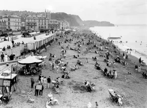 Reise- Und Tourismusbilder Von Der GWR-Werbeabteilung Drucke: Jeder Strand in Teignmouth, Devon um 1925