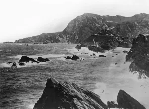 GWR Publicity Views Drucke: Cliffs at Ilfracombe, Devon