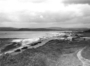 Aus Exmouth von der Orcombe-Höhe in Devon im Juli 1936
