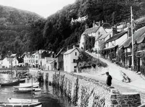 Reise- Und Tourismusbilder Von Der GWR-Werbeabteilung Drucke: Llynmouth Hafen, Devon, 1924