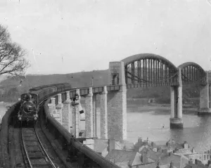 Brunel Drucke: König-Albert-Brücke, um 1900