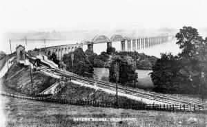 Brücke SevernStation Gloucestershire um ca. 1910