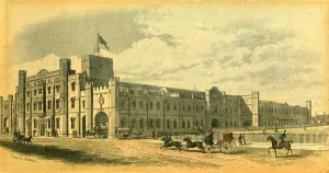 Brunel Drucke: Temple Quay, Bristol, um die 1840er Jahre