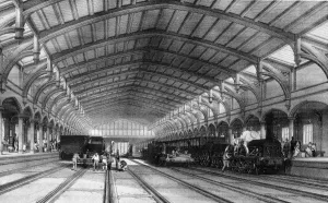 Bristol Temple Meads Bahnhof, um 1843