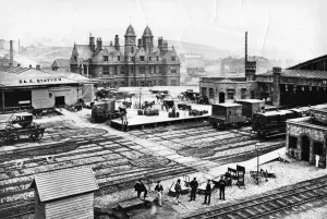 Brisol und Exeter Eisenbahnstation, Brisol, 1870
