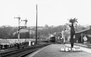 Vintage Railway Stations UK Drucke: Lostwithiel Station, Cornwall, September 1956