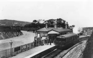 Cornwall Railway History Drucke: St Agnes Station, Cornwall, c. 1910