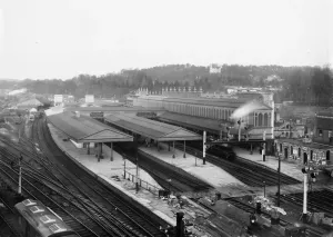 Brunel Drucke: Exeter St Davids Bahnhof, Devon, um 1914