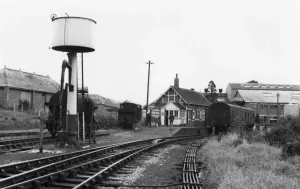 Drucke von Hemyock Bahnhof war das Endpunkt der ehemaligen Culm Valley Light Railway Bahnhöfe In Devon Drucke: Hemmyock Bahnhof