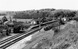 Grimstone und Frampton Bahnhof, Dorset um 1963