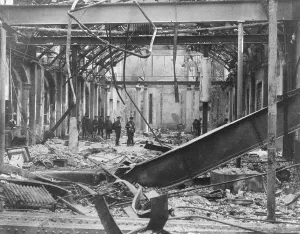Zweiter Weltkrieg Drucke: Irish Postal Service in Dublin