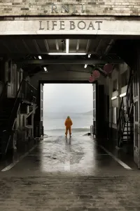 RNLI Drucke: Dies ist ein Bild eines Mitglieds der Rettungsdienstmannschaft von Scarborough