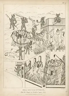 12th Century Art Drucke: 12th Century Hell