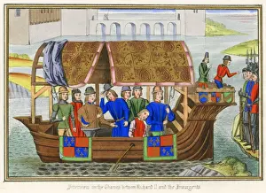 Gerahmter Druck : Der Flussbote 1381 Gerahmter Druck : Der Flussbote 1381