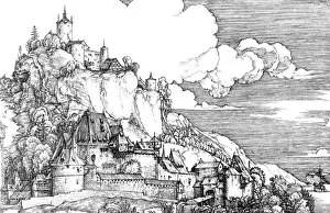 Old German Buildings Drucke: 15th Cent. German Castle