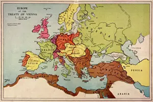 Die Karte Europas aus dem Jahr 1815