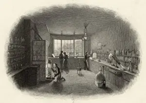 19th Century Scientists Drucke: 1850 Laboratory
