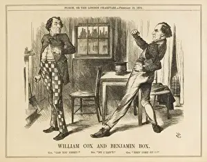 Punch Magazine Illustrations Drucke: 1870 / COX & BOX / PUNCH