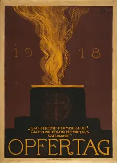 Patriotic WWI Posters Drucke: 1918 Opfertag