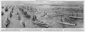 Die Flotte zur Silberjubelfeier des Königs 1935